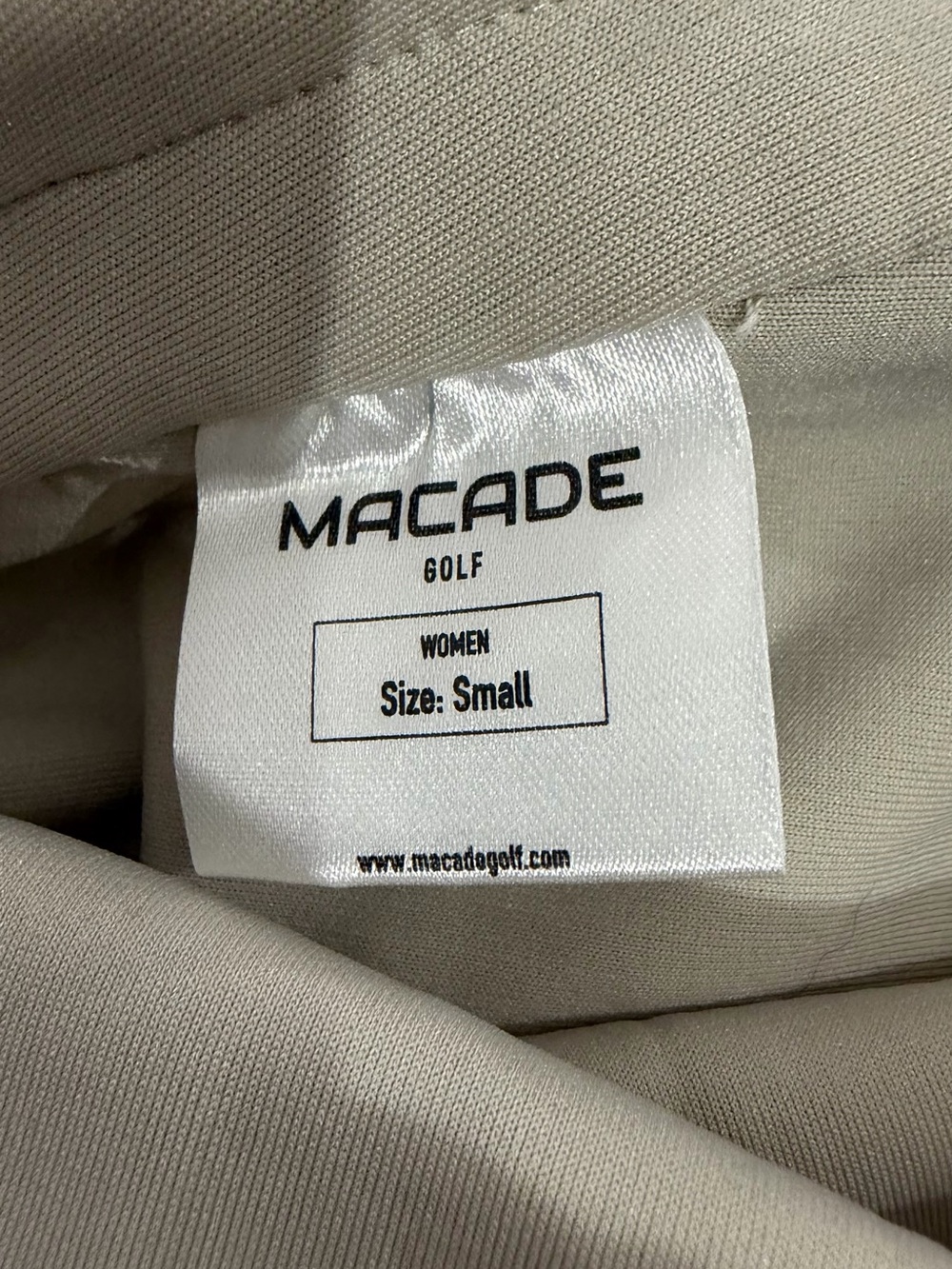 Macade Golf Women’s Small Sleeveless Golf Dress NWT Beige Athletic Stretch - Picture 5 of 6